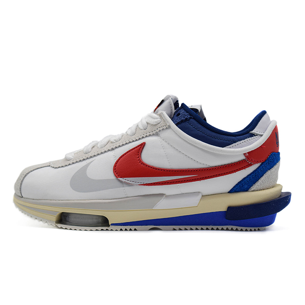 classic nike cortez white red blue