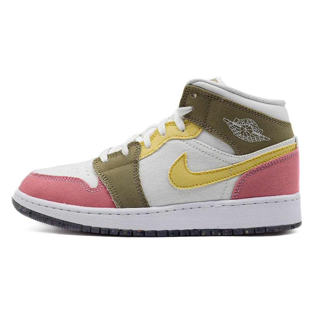 Air Jordan 1 Mid Pastel Vivid Green Grind (GS)