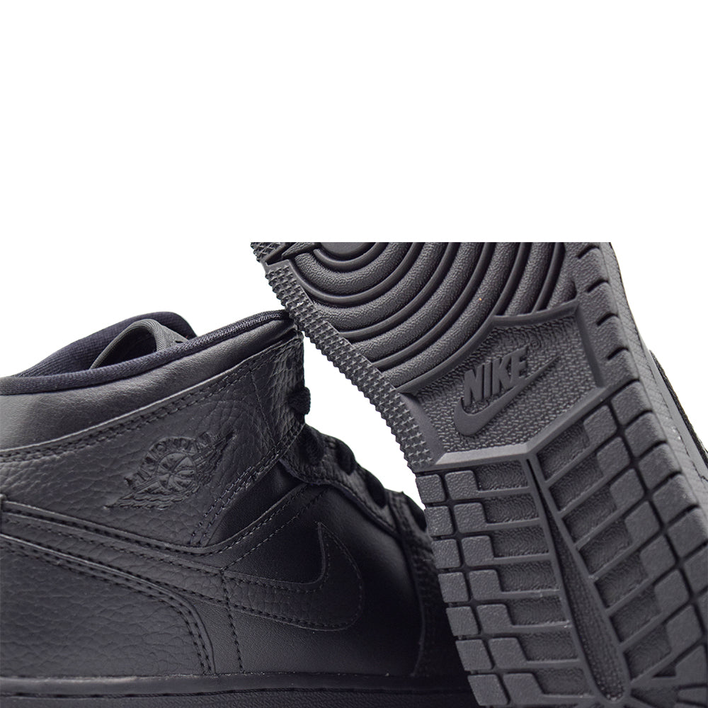 Air Jordan 1 Mid Triple Black GS